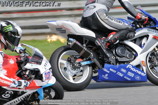 2009-05-09 Monza 0350 Supersport - Free Practice - Alessandro Polita - Suzuki GSX-R600